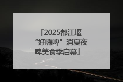 2025都江堰“好嗨啤”消夏夜啤美食季启幕