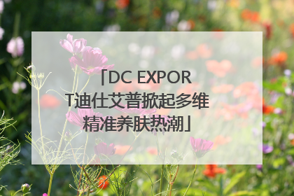 DC EXPORT迪仕艾普掀起多维精准养肤热潮